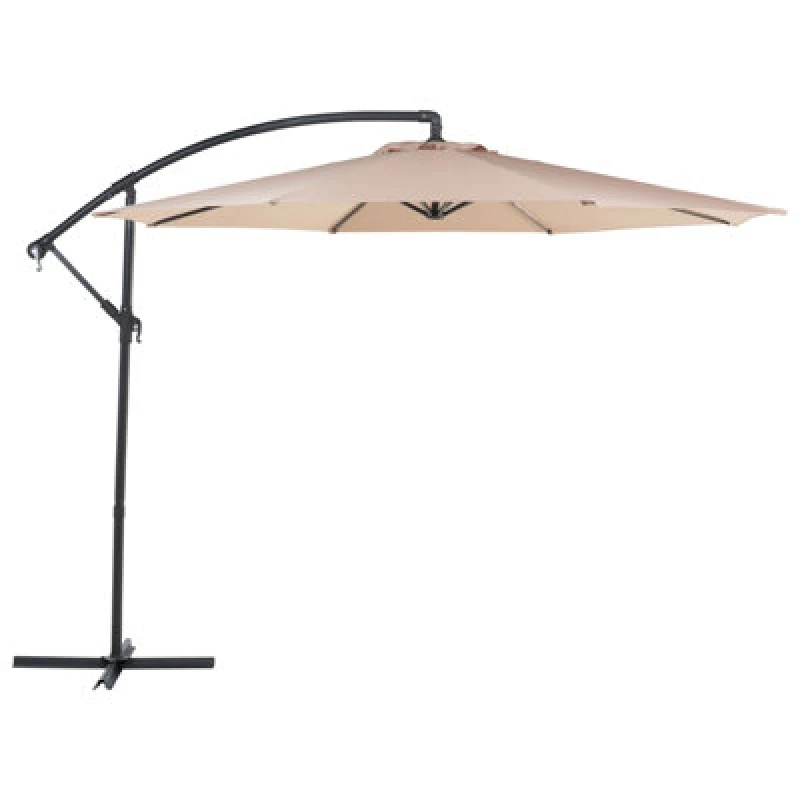 Image of Beliani Cantilever Parasol 300 Cm Ravenna Sand Beige
