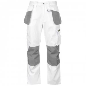 Image of Dunlop On Site Trousers Mens - White/Grey