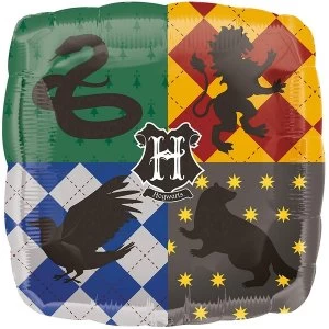 Image of Amscan Harry Potter Foil Balloon With Hogwarts Logo Design