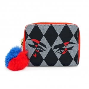 Image of Loungefly DC Comics Birds Of Prey Harley Eyes Zip Around Wallet