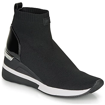 Image of Michael Kors SKYLER womens Shoes (High-top Trainers) in Black,2.5,8.5,4,5,6,7,3 kid