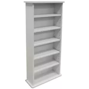 Image of Techstyle Chak 222 Cd Or 104 DVD Bluray Media Storage Shelf Unit White