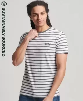 Image of Superdry Organic Cotton Orange Label Stripe T-Shirt