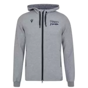 Image of Macron Sale Sharks Full Zip Hoodie Mens - Grey