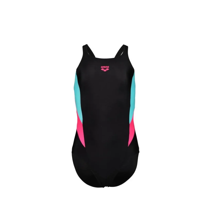 Image of One Piece swimsuit for girls Arena V Back Panel Noir Female 8/9 ans