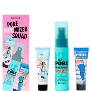 Image of benefit Pore Minimizer Squad Face Primer and Makeup Setting Spray Trio Set