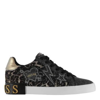 Image of Guess Path Glitter Trainers - Multi
