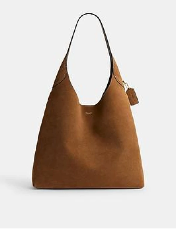 Image of Coach Brooklyn 39 Leather and Suede Shoulder Bag CW636 B4CED