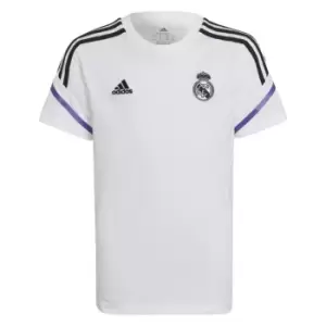 Image of 2022-2023 Real Madrid Training Tee (White) - Kids