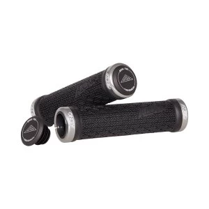 Image of Azonic Logo Lock-on Grips 130mm Grey