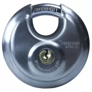 Image of Defender DFDC70T Discus Padlock Twin Pack 70mm