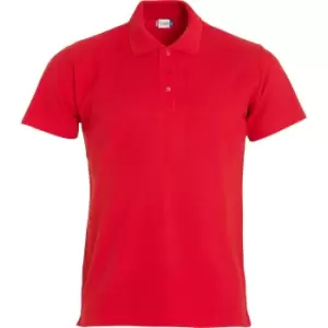 Image of Clique Mens Basic Polo Shirt (S) (Red)