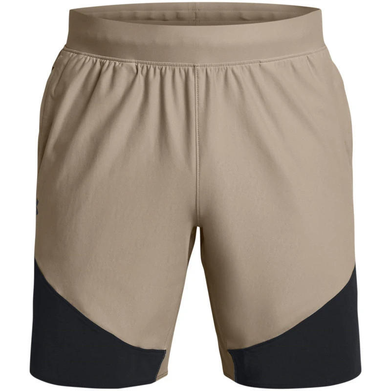 Image of Under Armour Mens Elite Hybrid Performance Gym Shorts Brown male XS