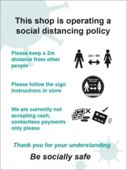 Image of Social distancing B-CLG (300x400mm)