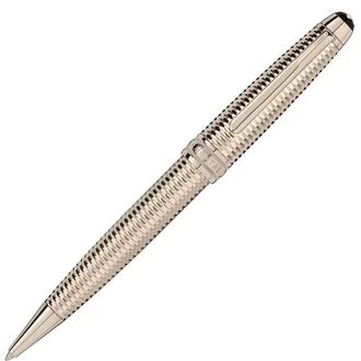Image of Mont Blanc - Meisterstuck Geometry Solitaire Champagne Gold Midsize Ballpoint Pen - Ballpoint Pens - Beige