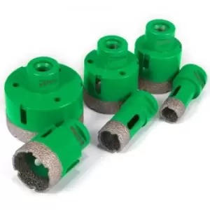 Image of VEVOR Diamond Drill Bit 6Pcs Diamond Hole Saw Set, 20/25/40/45/50/68mm M14 Thread Portable Stoneware Point-Accurate Hole Saw Cutter Drill Bit Drill Co