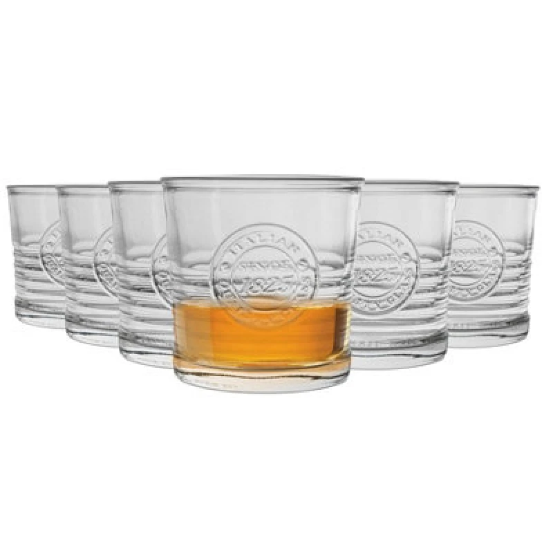 Image of Bormioli Rocco Officina 1825 Double Whisky Glasses - 300ml - Pack of 6 Clear