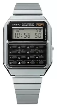 Image of Casio CA-500WE-1AEF Vintage Calculator Black / Stainless Watch