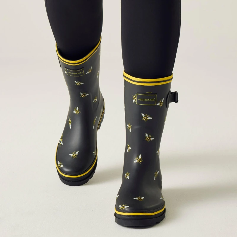 Image of Womens rain boots Regatta Amelia Noir Female 38