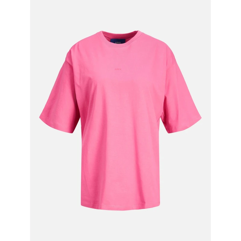 Image of JJXX Andrea Loose Logo T-Shirt Ladies Carmine Rose female 10 (S)
