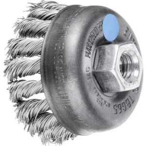 Image of PFERD HORSE Cup brush with 65 x 22mm wire thickness 0.5mm With thread M14 43305004