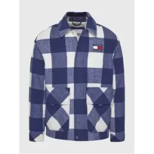 Image of Tommy Jeans Tjm Buffalo Check Jacket - Blue
