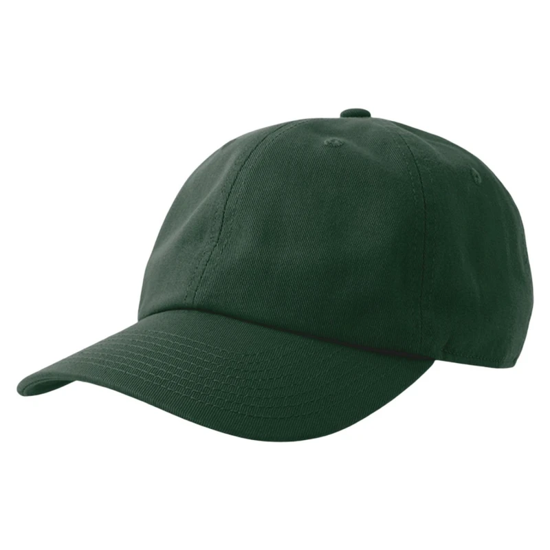 Image of Atlantis Mens Dad 6 Panel Baseball Cap in Bottle Green Bottle Green Male One Size