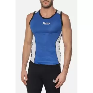Image of Slinky Boxing Tank With Side Mesh Insert Size XL (Blue)