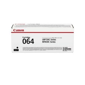 Image of Canon 064BK (4937C001) Black Laser Toner Ink Cartridge