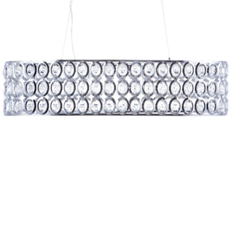 Image of Beliani Pendant Lamp Tenna Metal Silver