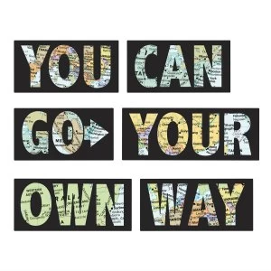 Image of Fine Decor Fine Decor Go Your Own Way Wall Quote