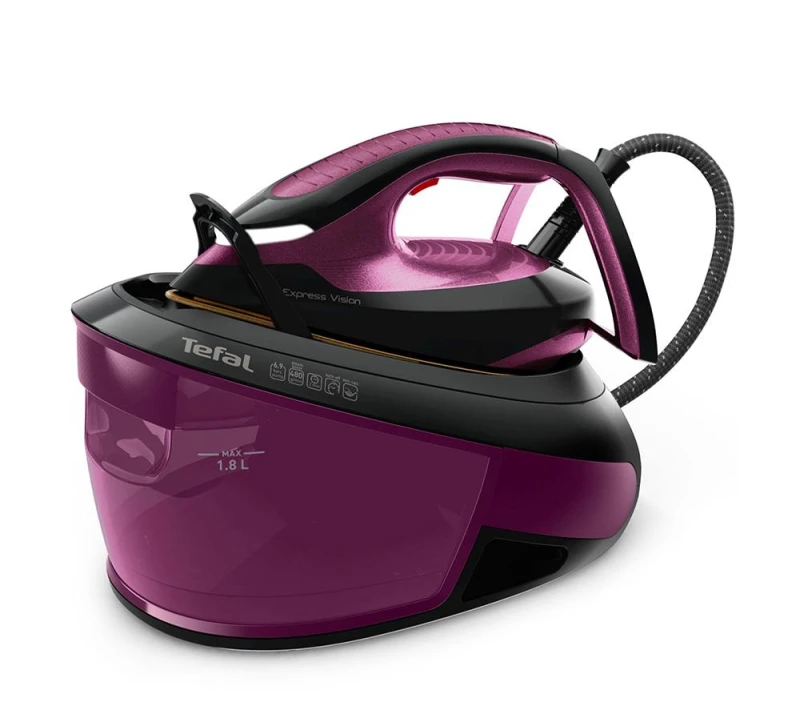 Image of TEFAL Express Vision SV8154 Steam Generator Iron - Black & Purple, Purple,Black 3121040088715