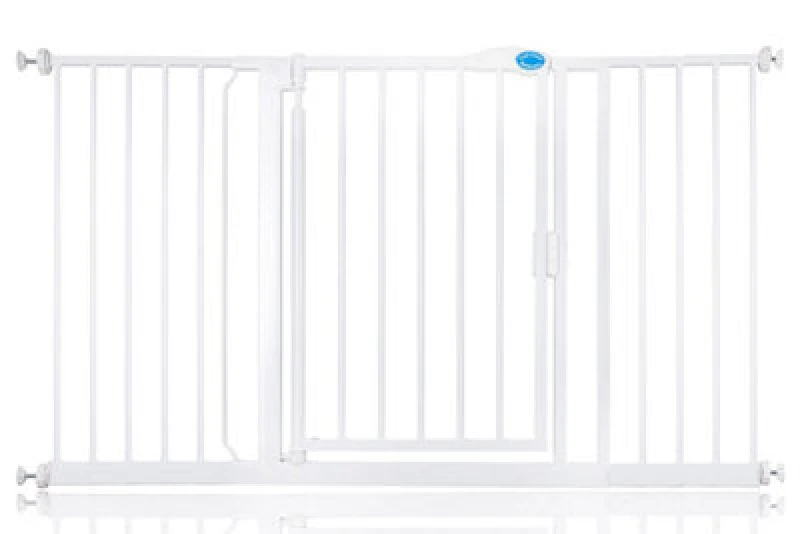 Image of Bettacare Auto Close Pet Gate, 139.8Cm - 146.8Cm, White, Pressure Fit Stair Gate For Dog & Puppy
