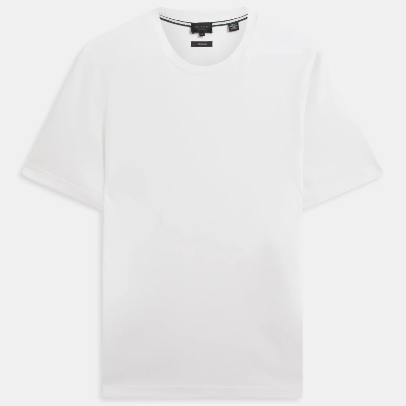 Image of Ted Baker SS Slim Soft Touch Tee White male XS (1)