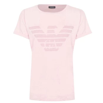 Image of Emporio Armani Short Sleeve Eagle T Shirt - Pink