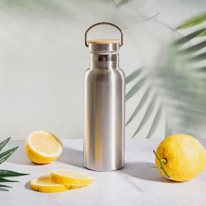Image of Sass & Belle Stainless Steel Water Bottle with Bamboo Lid