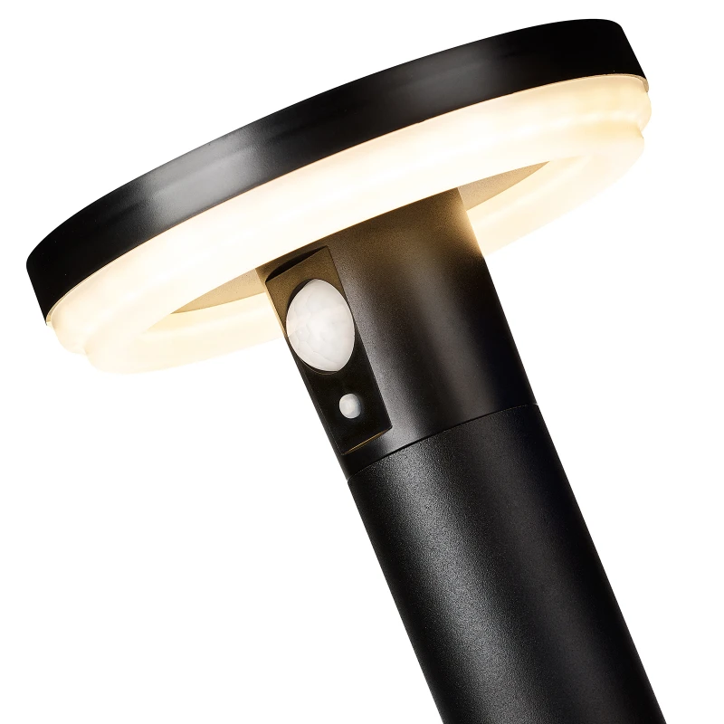 Image of 4lite 4lite Antheia Solar Slanted IP54 Die-Cast Aluminium LED Outdoor Wall Light with Built in PIR Motion Sensor (Single) 4L2/6013