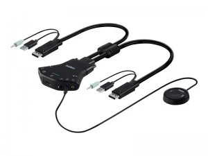 Image of Belkin Secure Flip KVM Switch - KVM / Audio Switch - 2 Ports