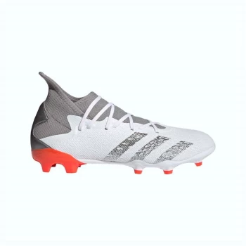 Image of adidas Predator Freak .3 FG Football Boots - White/SolarRed