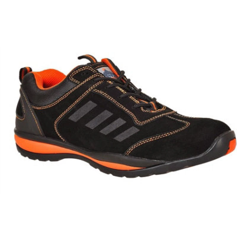 Image of Portwest Steelite Lusum S1P HRO Safety Trainers FW34ORR42 Colour: Black / Orange