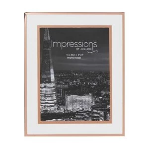 Image of 6" x 8" - Impressions Copper Finish Photo Frame Foil Border