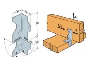 Image of Simpson Strongtie 25675 A35 Multi Framing Anchor x 1