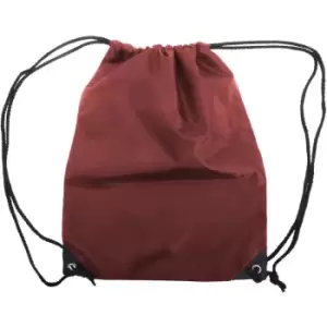 Image of Shugon Stafford Plain Drawstring Tote Bag - 13 Litres (One Size) (Burgundy)