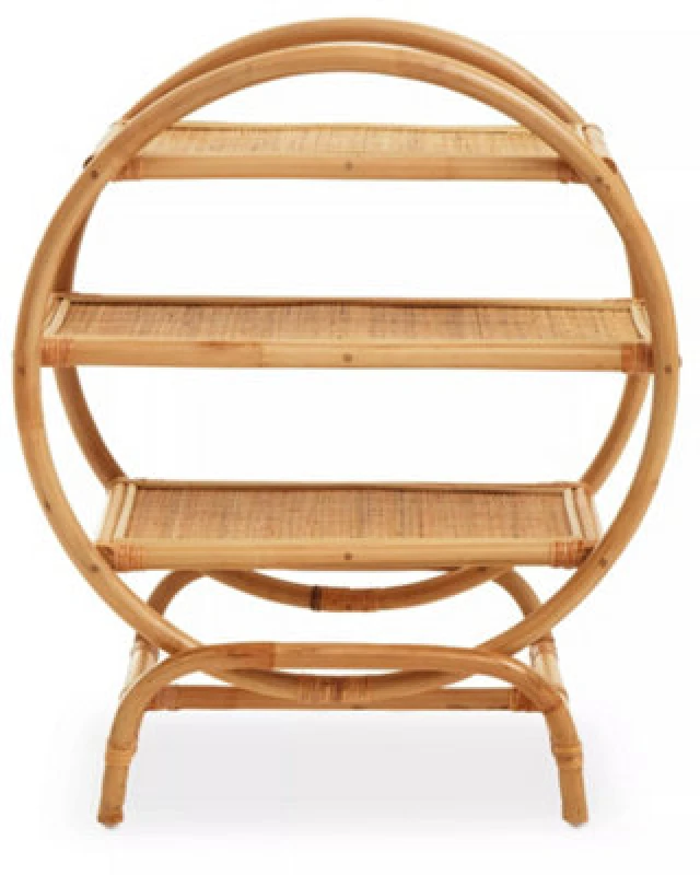 Image of Premier Housewares Sustainable Three Tier Shelf Unit, Ample Storage Shelving Unit, Light Weight Kitchen Storage Shelving Unit Natural