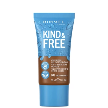 Image of Rimmel Kind and Free Skin Tint Moisturising Foundation 30ml (Various Shades) - Soft Chocolate