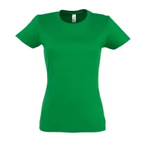 Image of SOLS Womens/Ladies Imperial Heavy Short Sleeve T-Shirt (M) (Kelly Green)