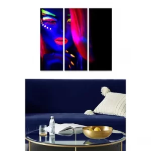 Image of MDF440341774 Multicolor Decorative MDF Painting (3 Pieces)