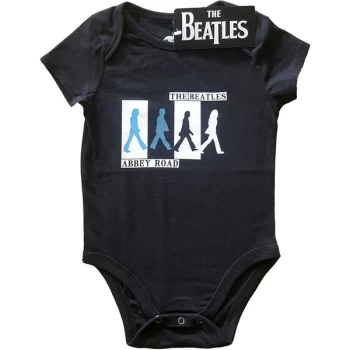 Image of The Beatles - Abbey Road Colours Crossing Kids 0-3 Months Babywear - Black