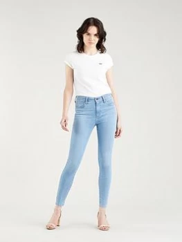 Image of Levis 720 High Rise Super Skinny Jean - Light Blue Size 32, Inside Leg 32, Women