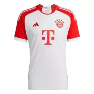 Image of adidas Bayern Munich Home Shirt 2023 2024 Adults - White